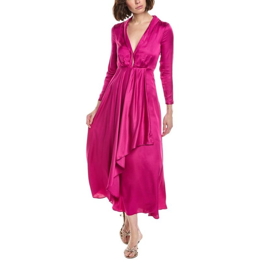 Farm Rio Womens Pink Long Sleeved Maxi Dress